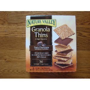 Nature Valley Granola Thins Crispy Squares - Dark Chocolate - Box of 36B0041LMGVK