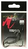 Matzuo Wide Gap Worm Hook J-Bend (Black Chrome, 3/0)