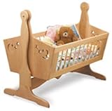 A Woodworking Plan and Hardware Kit to Build a Swinging Cradle That Comes with Birch Spindles