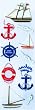 Martha Stewart Crafts Stickers, Nautical Sailboats