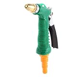 uxcell ホースノズル　噴霧ノズル　ハンドグリップトリガーガン　滑り止め　調整可能　プラスチック　メタル　真鍮