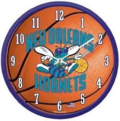 New Orleans Hornets Wall Clock - Basketball Sports Merchandise