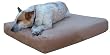 Memory Foam Orthopedic Dog Bed 26" x 40" Medium Olive Microfiber
