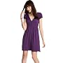 Tempted Knit Ruched Short Sleeve Dress
