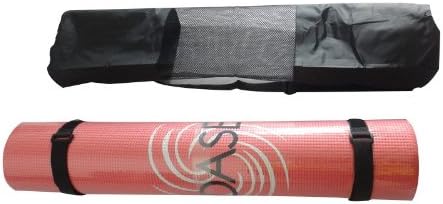 Hot Pink Yoga Mat with (2) Velcro Straps and a Carrying Bag for Easy Portability - Universal Use Such As the Wii Fit and Pilates - Great for Beginners and Built to Last
