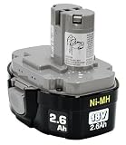 Tools & Hardware : Makita 193159-1 1834 18-Volt 2.6 Amp Hour NiMH Pod-Style Battery