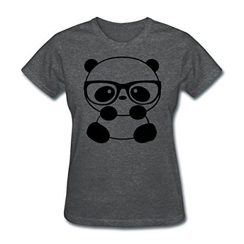 Panda Nerd Women's T-Shirt by Spreadshirt™, S, deep heather
