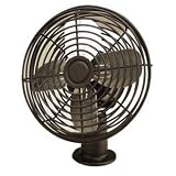 12 Volt Two-Speed Fan (Black) Heavy Duty Designed to withstand Commericial Use