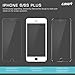 Collen Tempered Glass Screen Protector with Front Metal Frame for iPhone 6 Plus/ 6s Plus - Black