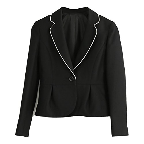 「なでしこ」 裾タックパイピングテーラードジャケット