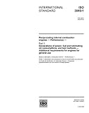 ISO 3046-1:2002, Reciprocating internal combustion engines - Performance - Part 1: Declarations of power, fuel and lubricating oil consumptions, and ... requirements for engines for general use