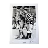 Paul Gascoigne Signed England Photo: Infamous Vinnie Jones Image
