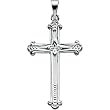 Platinum Cross Pendant - 25.00x16.00mm
