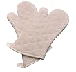 Terry Oven Mitts Commercial Grade 2-Pack Color Cream