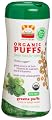 HAPPYBABY Organic Puffs, Greens Puffs, 2.1-Ounce Containers (Pack of 6)