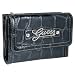Synthetic Wallets - Women's Celeste Black Shiny Synthetic Leather Tri-Fold Wallet: Black Tri-Fold
