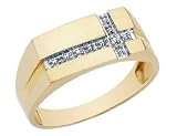 Men's Diamond Ring in Yellow Gold