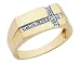 Jewelry : Men's Diamond Ring in Yellow Gold