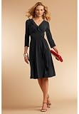 Chadwicks Ruffle Wrap Shaper Dress