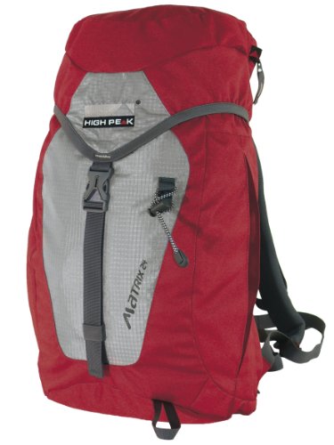 High Peak Rucksack Matrix, grau/rot, 40 x 28 x 19 cm, 30035