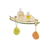 Rozin 一段階 ガラス お風呂 用品 ホルダー メッキ バスルーム棚 化粧品収納ラック