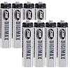 Digimax Industrial AAA Rechargeable Batteries 750 mAh x 8 --- AN AMAZON TOPSELLER! 8 BATTERIES IN TOTAL !