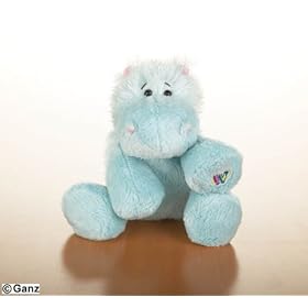  GANZ Webkinz Lil inch Kinz Plush Hippo