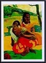 Art Poster Metal Framed Print - Deus Thaitiennes Accroupiees - Artist: (Eugene-Henri-) Paul Gauguin- Poster Size: 20 X 28