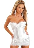 Valentines Day Burlesque Corset And Skirt Set