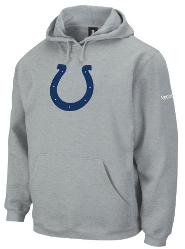 NFL Men's Indianapolis Colts Grey End Zone Playbook Hood (Grey, Small)