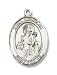 Sterling Silver St. Nicholas Medal Pendant with 24" Stainless Steel Chain in Gift Box, St. Nick, , Patron Saint of Bakers, Brides & Children