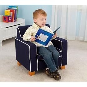 KidKraft Navy Chair with White Piping by KidKraft