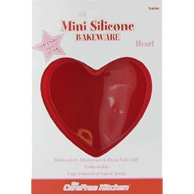 Carefree Kitchen Mini Silicone Bakeware Heart by Carefree Kitchen