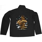 geil bedruckte Biker & Motorrad Canvas Jacke / Live to Ride - Ride to Live ! Größe XL