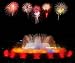 The Montjuic Fountain in Barcelona - 24"W x 20"H - Peel and Stick Wall Decal by Wallmonkeys