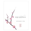 Cherry Blossom Rectangular Label