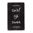 Swirl, Sip, Savor - Black/Linen (12")