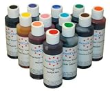 AmeriColor Set of 12 Soft Gel Paste Food Color 4.5 Ounce Bottles
