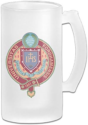 J3G9 Stainless Steel Vacuum Insulated Insulation Cup Fordham University Logo Handled Water Bottle White