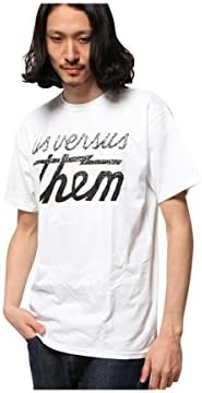 Us Versus Them Mens Point Blank Short-Sleeve Shirt Large White