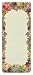 Michal Negrin Victorian Notepads / Shopping Lists Board with Refrigerator Magnets on the Back