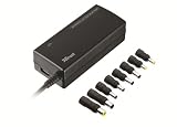 Trust universelles Netzteil 65W Plug&Go f&uuml;r Notebook, mit USB-Anschluss schwarz