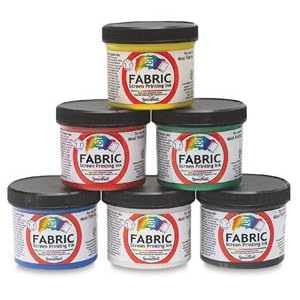 Speedball-Water-Base-Textile-Screen-Printing-Inks-Starter-Set-of-6-4-oz