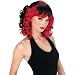Glamorous Witch Black/Red Wig Adult