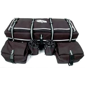 SAWTOOTH MOUNTAIN FRONT RACK ALL TERRAIN VEHICLE (ATV) BAG - BLACK