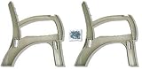 2x4basics Bench Ends, Sand (Set of 2)