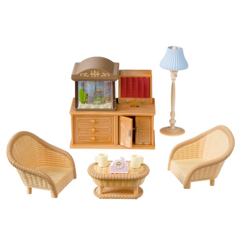 Calico Critters Family Room with Aquarium