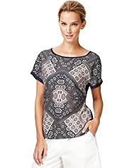 Autograph Tile Print Top