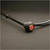 Braided Leather Metal Cap Whip