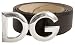Dolce & Gabbana 95cm Brown Pebbled Leather D&G Logo Clasp Belt BC1072-A1164-80048-95